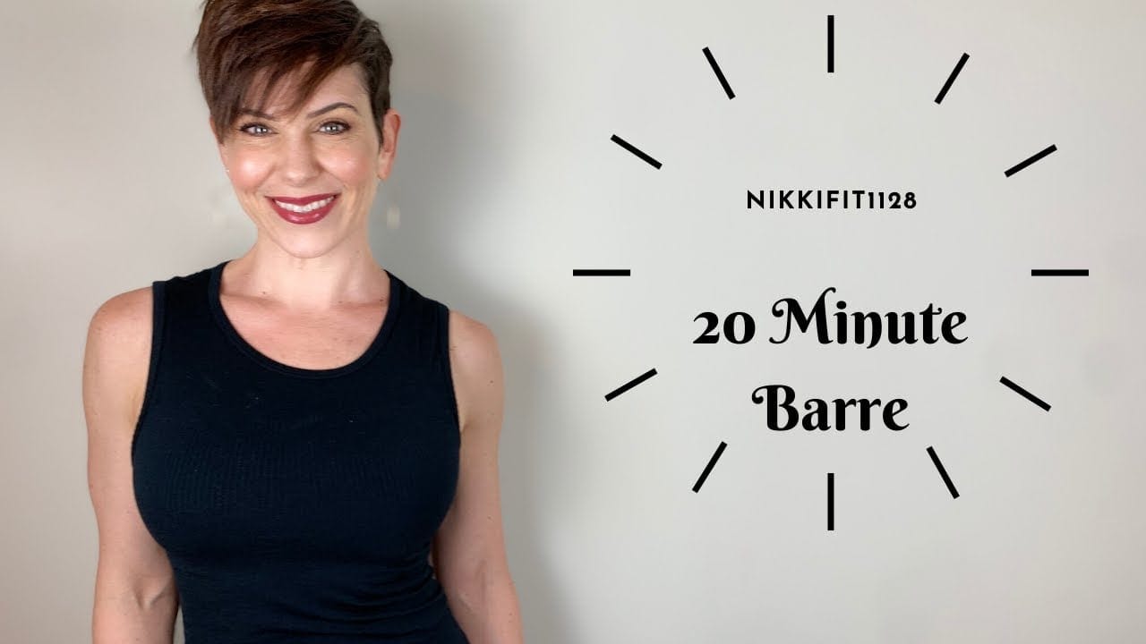 20 MINUTE BARRE WORKOUT NO WEIGHTS - NIKKIFIT1128